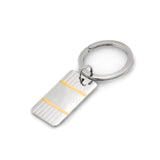 Two Tone Rectangle Key Ring