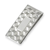 Money Clip with Chevron Lined Design