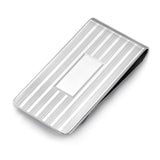 Lined Money Clip with Polished Rectangle Center