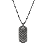 Brushed Feathered Dog Tag