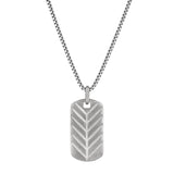 Brushed Feathered Dog Tag