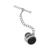 Round Black Onyx Tie Tack