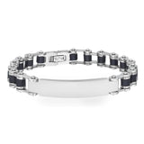 Black Biker Chain with ID Plate