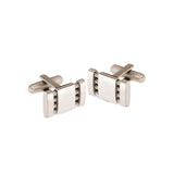 Rectangle Cufflinks with Exposed Cable