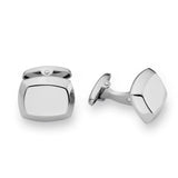 Cushion Cufflinks with Beveled Edges