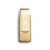 Striped Flip Money Clip with Rectangle Center