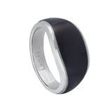 Matte Black IP Signet Ring