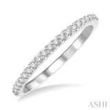 1/5 Ctw Round Cut Diamond Wedding Band in 14K White Gold