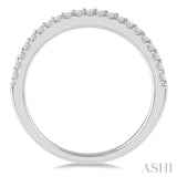 1/5 Ctw Round Cut Diamond Wedding Band in 14K White Gold