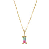 Watermelon Tourmaline Necklace