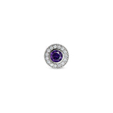 February Birthstone Bracelet Charm