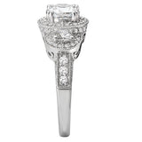 halo semi-mount diamond ring