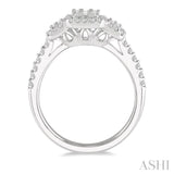 Past Present & Future Fusion Diamond Engagement Ring