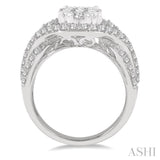 Oval Shape Lovebright Diamond Engagement Ring