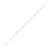14KT Pink Gold & Diamond Diamonds By The Yard Bracelet & Necklace Bracelet  - 3/4 ctw