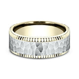 Two Tone Comfort-Fit Design Wedding Ring