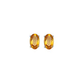 14KT White Gold Classic Book Color Stud Earrings