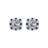 14KT White Gold & Diamond Studded Fashion Earrings  - 1/10 ctw