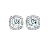 14KT White Gold & Diamond Classic Book Jackets Fashion Earrings  - 1/4 ctw