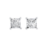 14KT White Gold & Diamond Tru Reflection Stud Earrings   - 1/2 ctw