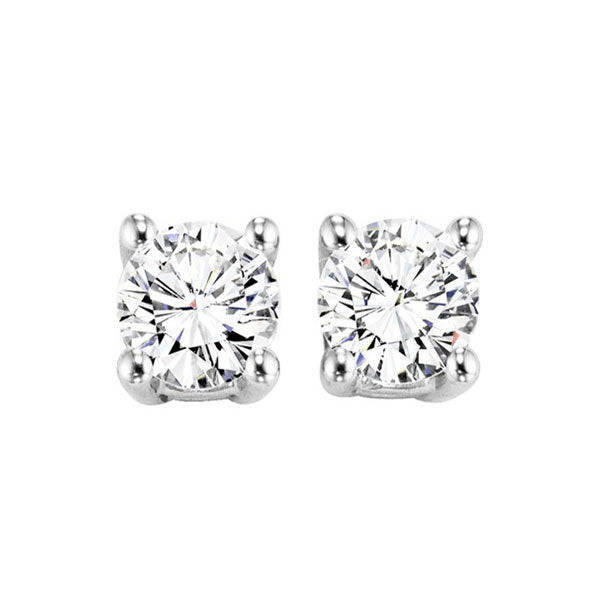 14KT White Gold & Diamond Studded Fashion Earrings  - 1-1/2 ctw