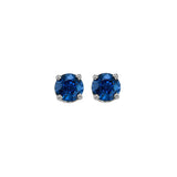 14KT White Gold Classic Book Color Stud Earrings