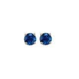 14KT White Gold Classic Book Color Stud Earrings