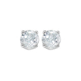 14KT White Gold Classic Book Color Fashion Earrings