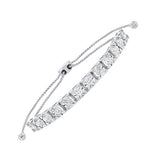 14KT White Gold & Diamond Classic Book Tennis Bracelet  - 1-1/2 ctw