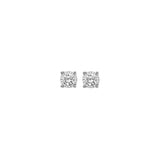 14KT White Gold & Diamond Classic Book Tru Reflection Fashion Earrings    - 1/10 ctw