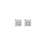 14KT White Gold & Diamond Classic Book Tru Reflection Fashion Earrings    - 1/3 ctw