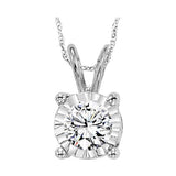 14KT White Gold & Diamond Classic Book Tru Reflection Neckwear Pendant    - 1/2 ctw