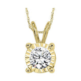 14KT Yellow Gold & Diamond Tru Reflection Neckwear Pendant    - 3/4 ctw