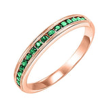 10KT Pink Gold Classic Book Stackable Fashion Ring