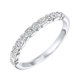 10KT White & Yellow Gold & Diamond Sparkle Fashion Ring  - 1/8 ctw