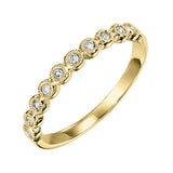 14KT Yellow Gold & Diamond Sparkle Fashion Ring  - 1/8 ctw