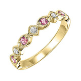 10KT Yellow Gold & Diamond Gemstone Ring