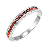 10KT White Gold Classic Book Stackable Fashion Ring