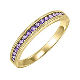 10KT Yellow Gold Classic Book Stackable Fashion Ring