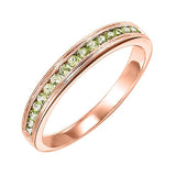 10KT Pink Gold Classic Book Stackable Fashion Ring