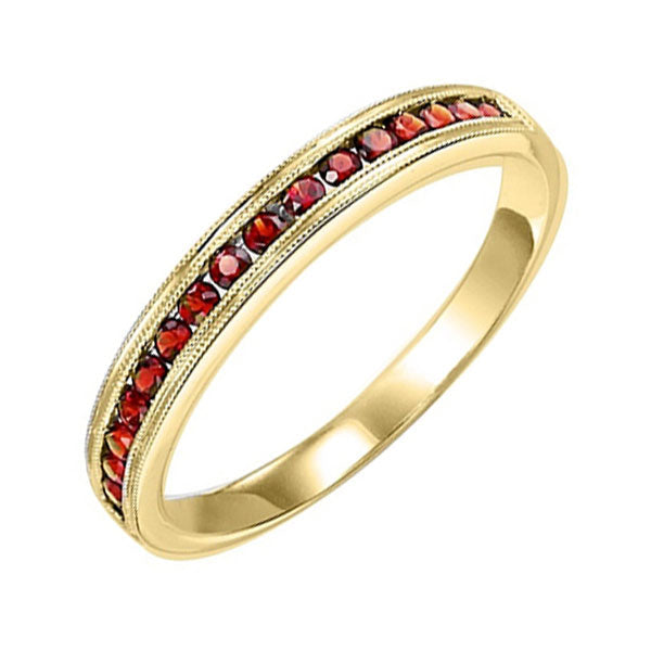 14KT Yellow Gold & Diamond Classic Book Stackable Fashion Ring - 1/8 cts