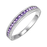 14KT White Gold Classic Book Stackable Fashion Ring