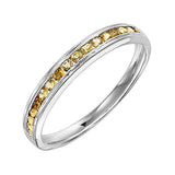 14KT White Gold & Diamond Classic Book Stackable Fashion Ring - 1/4 cts