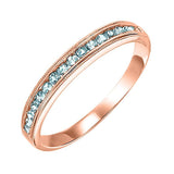 10KT Pink Gold Classic Book Stackable Fashion Ring