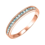 14KT Pink Gold Classic Book Stackable Fashion Ring