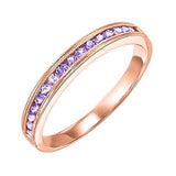 14KT Pink Gold Classic Book Stackable Fashion Ring