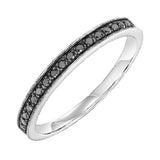 14KT White Gold & Diamonds Fashion Ring -  1/7 ctw