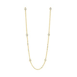 14KT Yellow Gold & Diamond Diamonds By The Yard Bracelet & Necklace Neckwear Necklace  - 1 ctw