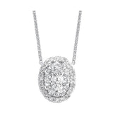 14KT White Gold & Diamond Classic Book Starbright Neckwear Necklace  - 1/3 ctw