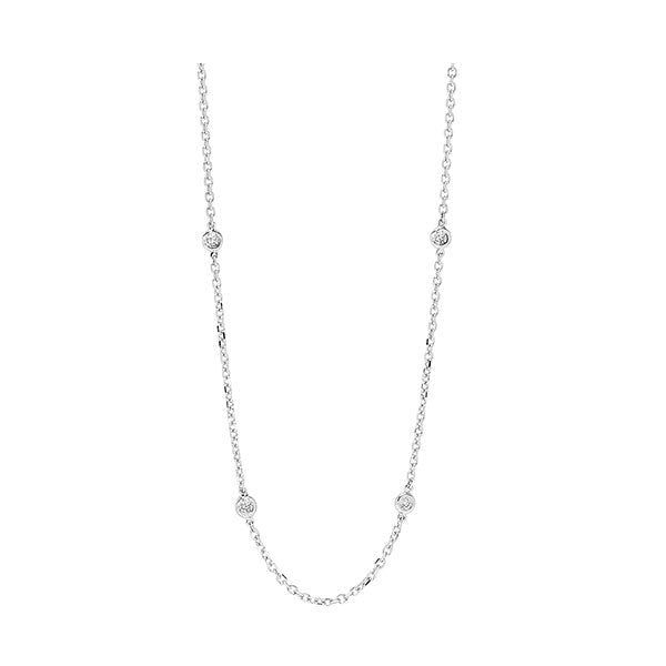 14KT White Gold & Diamond Stunning Neckwear Necklace  - 2 ctw